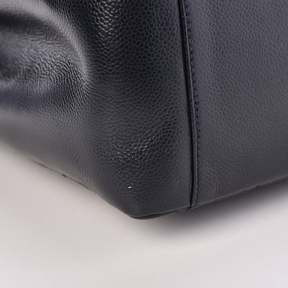 Chanel Caviar Quilted Grand Shopping Tote GST Dark Navy Blue 11 of 14