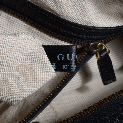 Gucci Leather Medium Twill Hobo Black 8 of 9