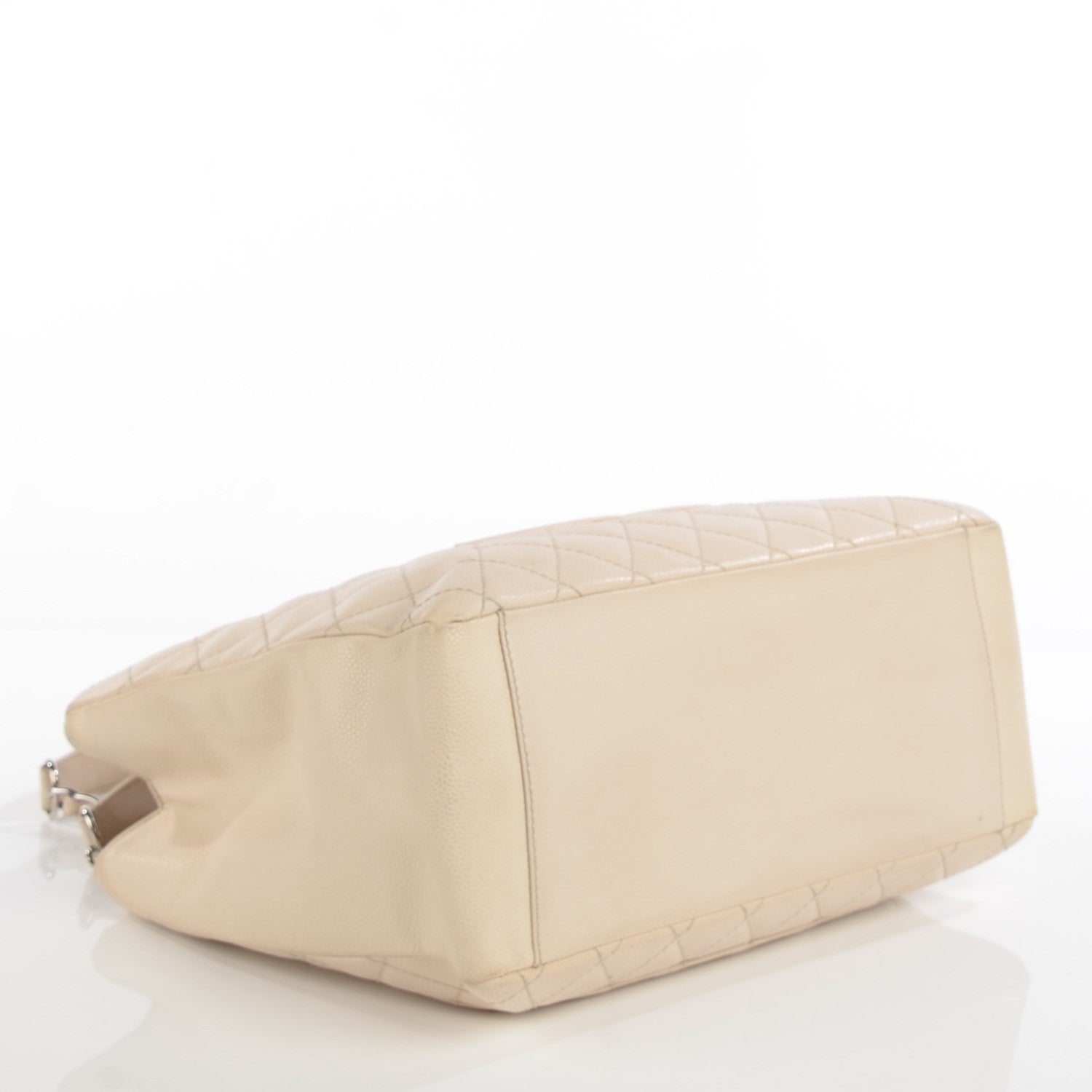 Chanel Caviar Quilted Grand Shopping Tote GST White 4 of 7