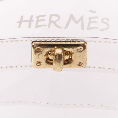 Hermes Vinyl Souvenir De L'Exposition Kelly Transparent 8 of 8