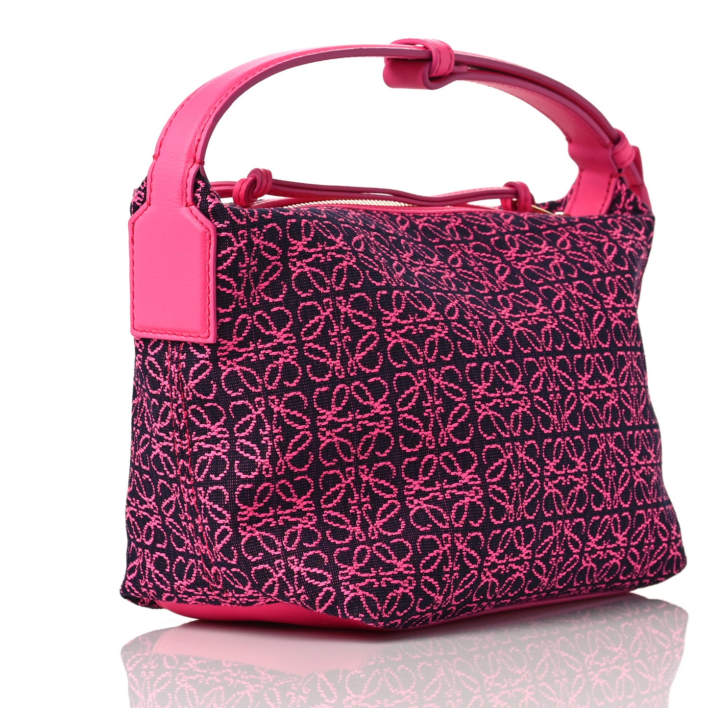 Jacquard Anagram Calfskin Small Cubi Bag Pink