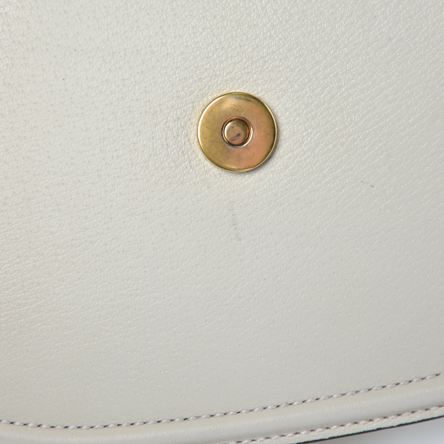 Gucci Calfskin Web Stripe Butterfly Small Totem Shoulder Bag White 8 of 8