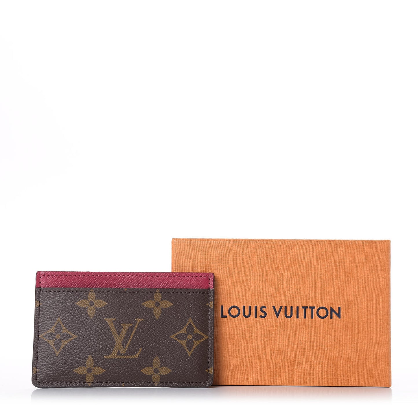 Monogram Card Holder Fuchsia