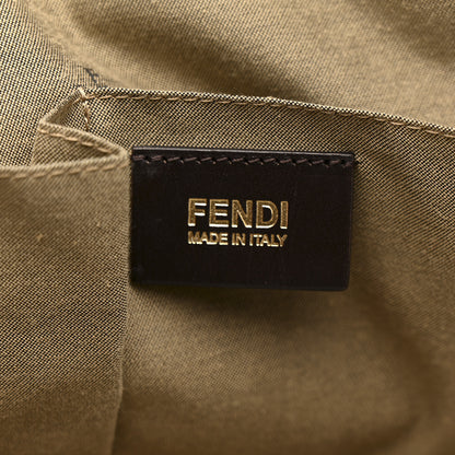Fendi Pebbled Calfskin Small Chameleon Tote Beige Grey 6 of 16