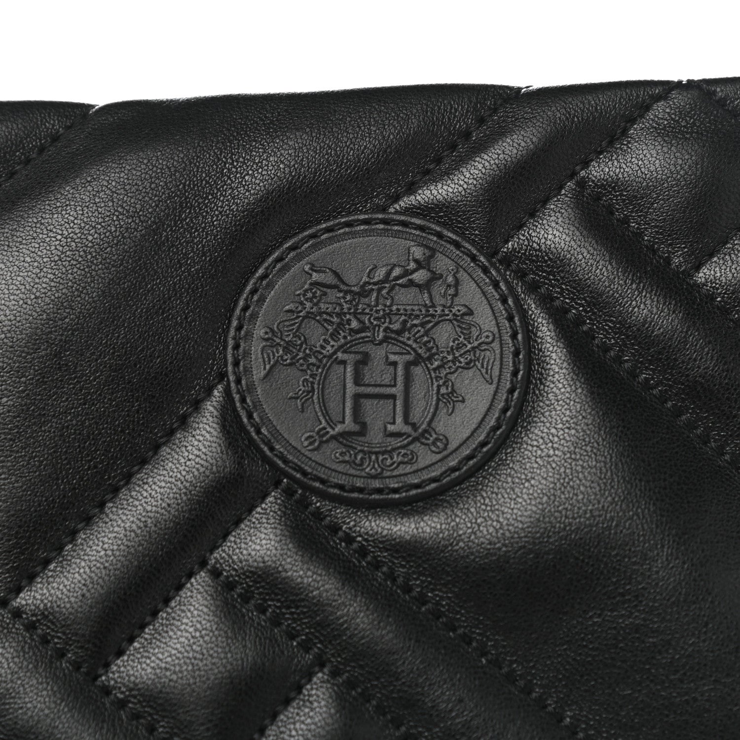 Hermes Suede Goatskin Quilted Fuji Boots 37 Black 7 of 9