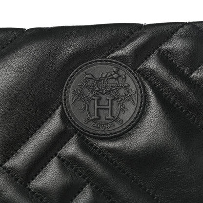 Hermes Suede Goatskin Quilted Fuji Boots 37 Black 7 of 9