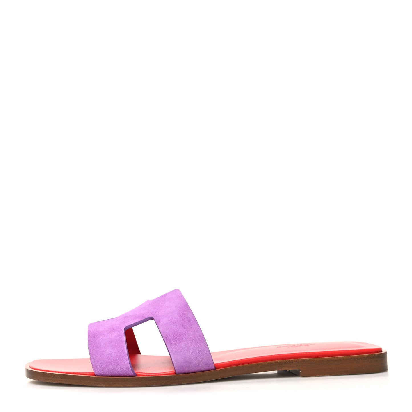 Suede Goatskin Oran Sandals 40 Violet Parme
