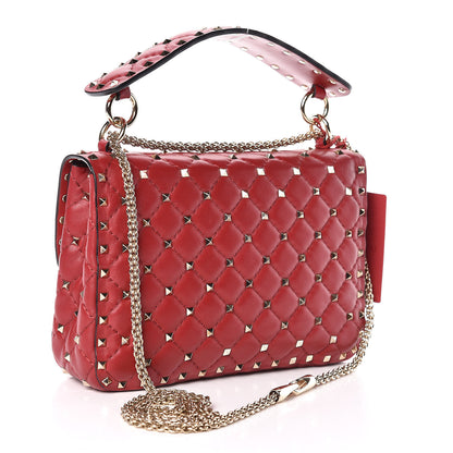 Valentino Garavani Nappa Medium Rockstud Spike Shoulder Bag Rosso Valentino 3 of 10