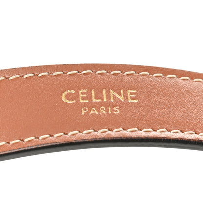 Celine Triomphe Canvas Calfskin Ava Shoulder Bag Tan 6 of 12