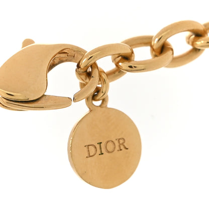 Christian Dior Metal CD Choker Necklace Gold 4 of 5