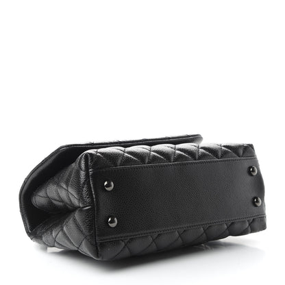 Chanel Caviar Quilted Mini Coco Handle Flap So Black 4 of 9