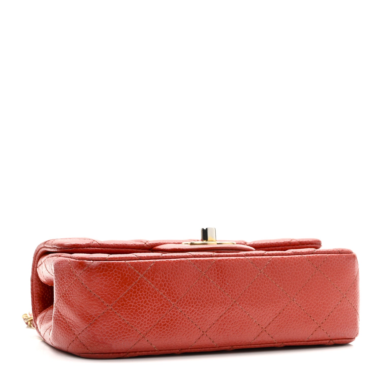 Chanel Caviar Quilted Extra Mini Flap Red 4 of 10
