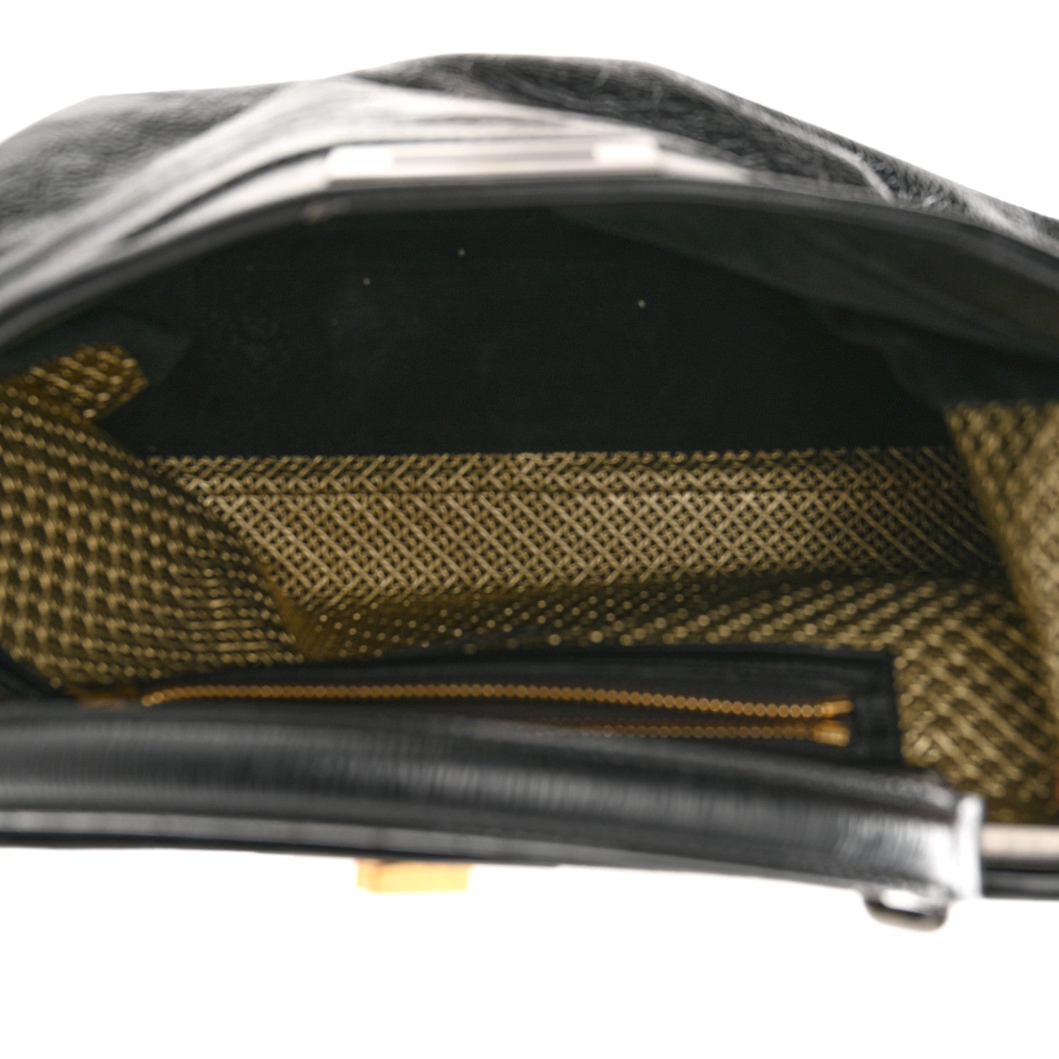 Fendi Patent Large Peekaboo Iconic Satchel Black 5 of 11