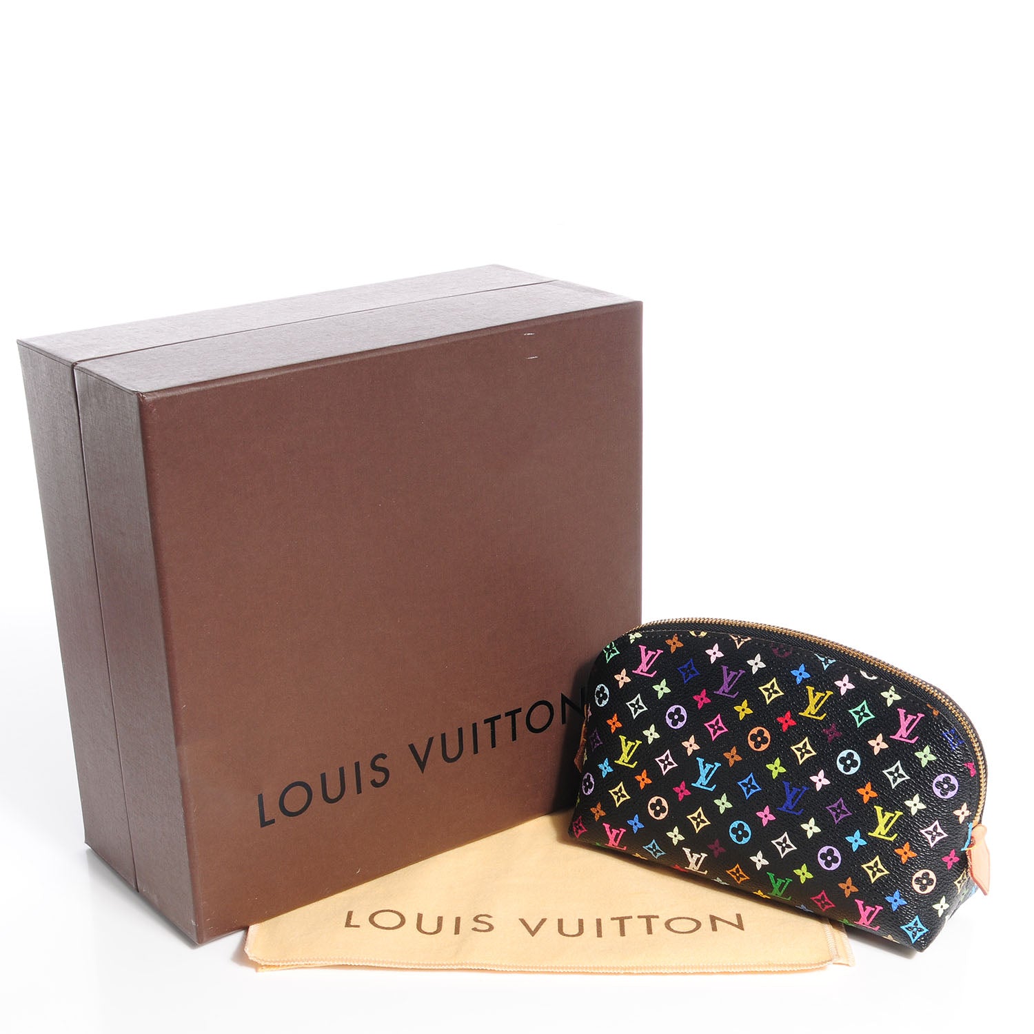Louis Vuitton Monogram Multicolor Cosmetic Pouch Black Grenade 5 of 8