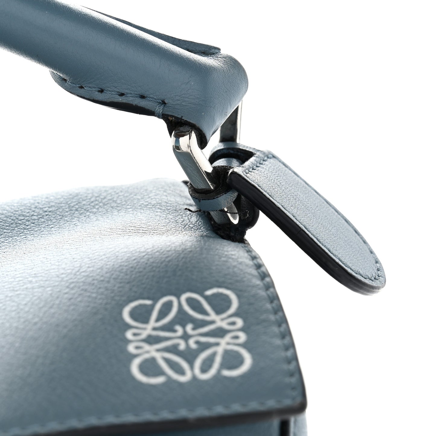 Calfskin Medium Puzzle Bag Stone Blue