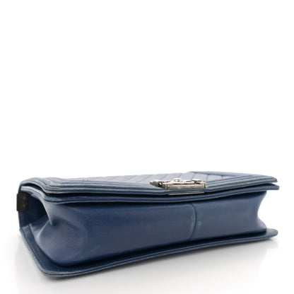 Chanel Lambskin Quilted New Medium Boy Flap Blue 4 of 17