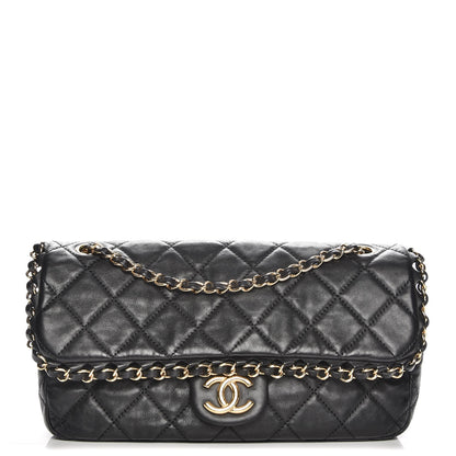 Chanel Calfskin Quilted Medium Chain Me Flap Black 1 of 8