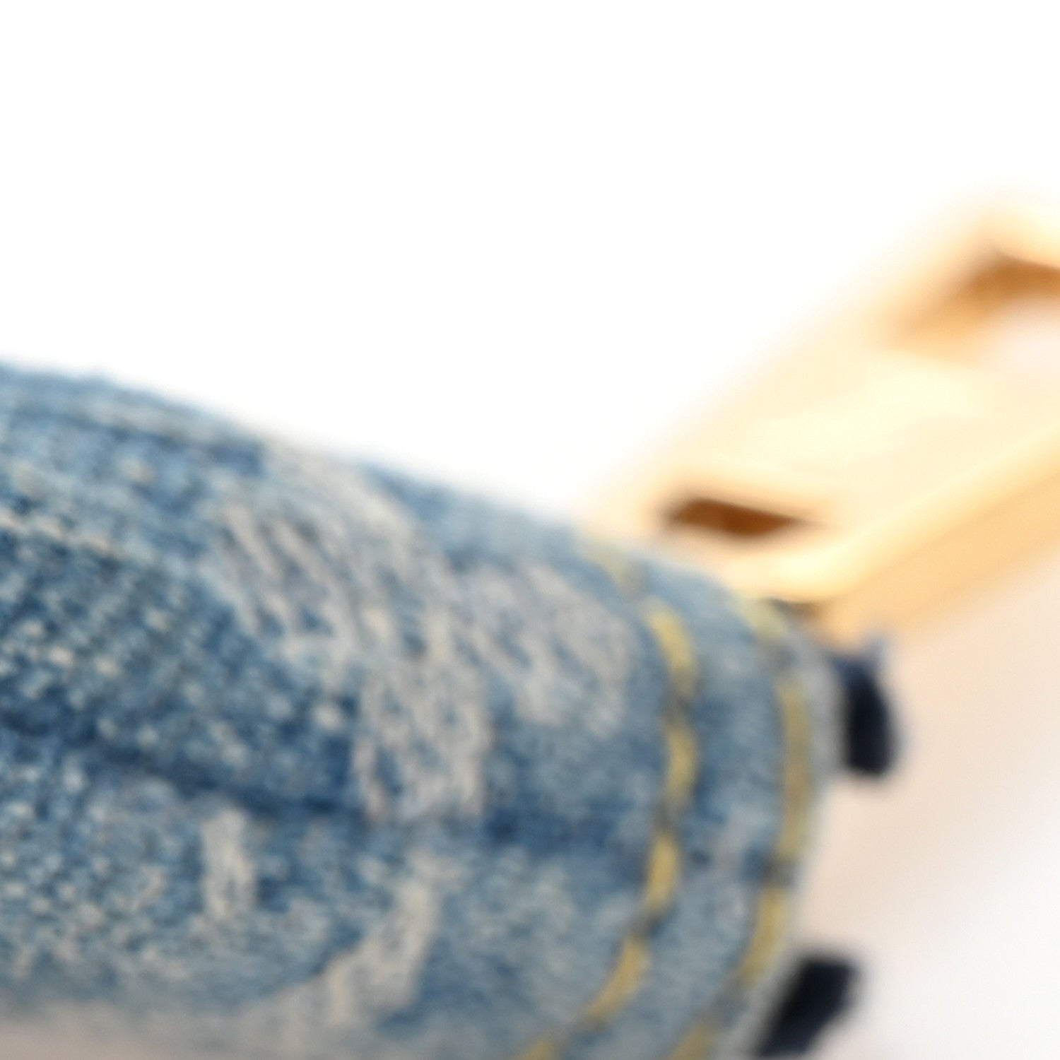 Louis Vuitton Monogram Denim Key Pouch Denim Blue 8 of 9