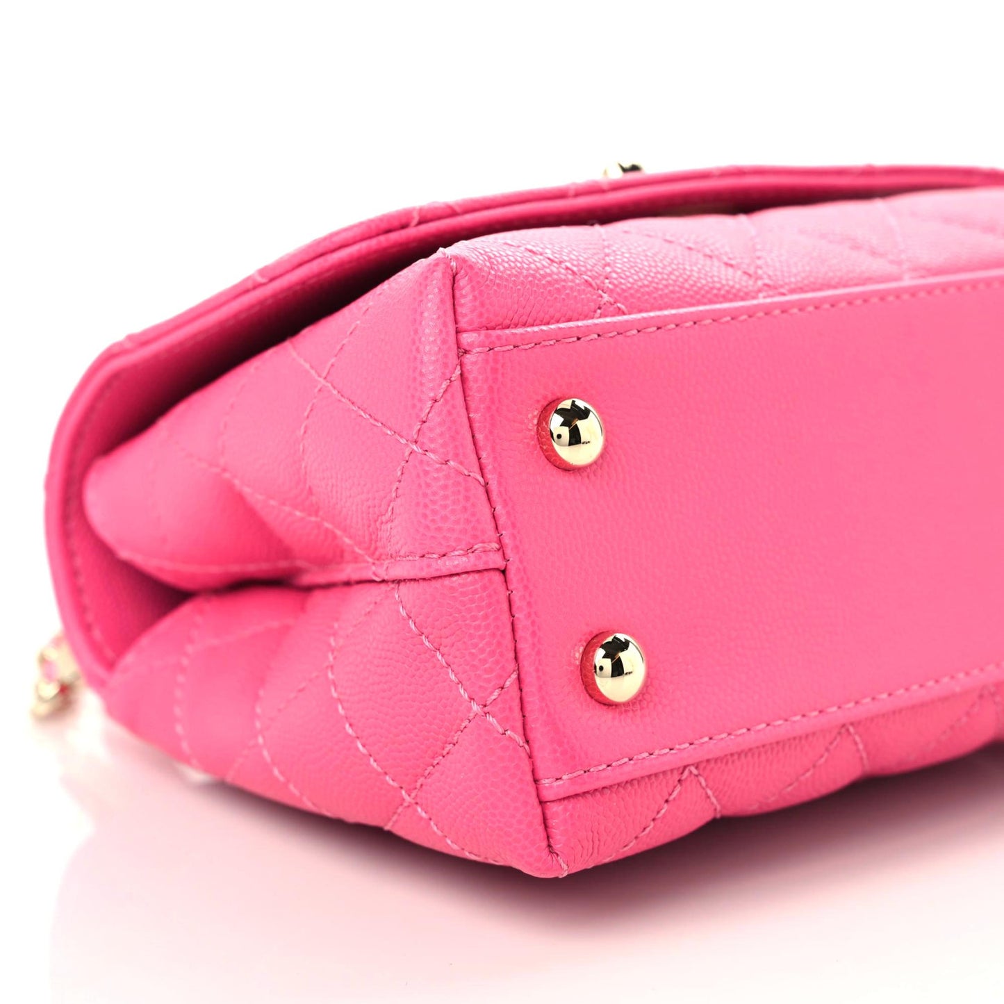 Caviar Quilted Extra Mini Coco Handle Flap Rose