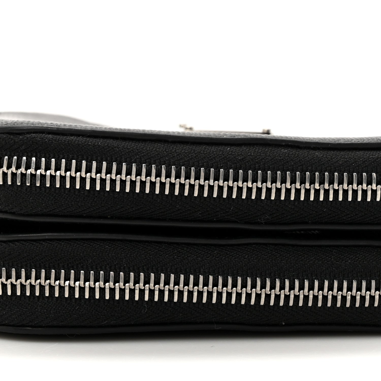 Prada Saffiano Mini Triangle Crossbody Pouch Black 9 of 10