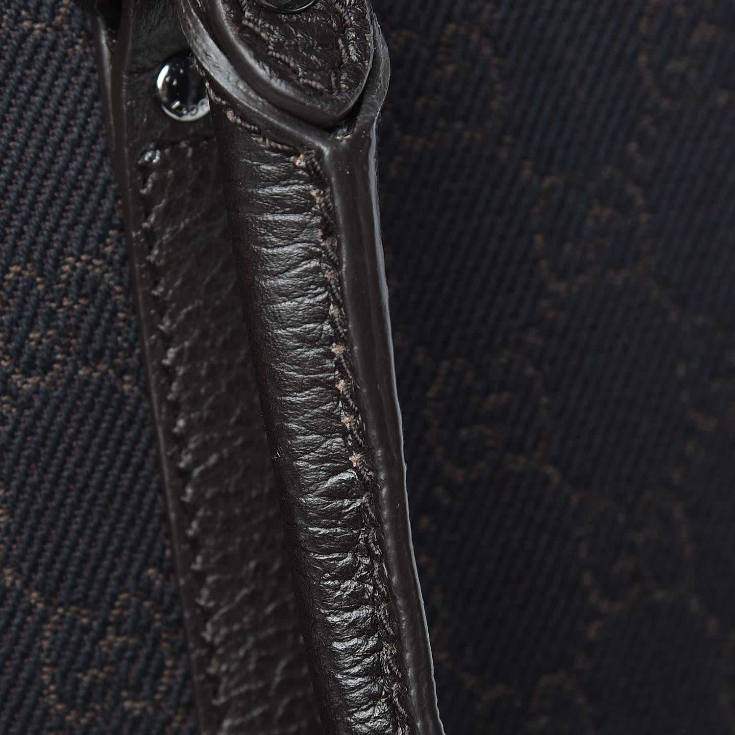 Gucci Denim Dollar Calfskin GG Monogram Medium Joy Tote Brown 13 of 13