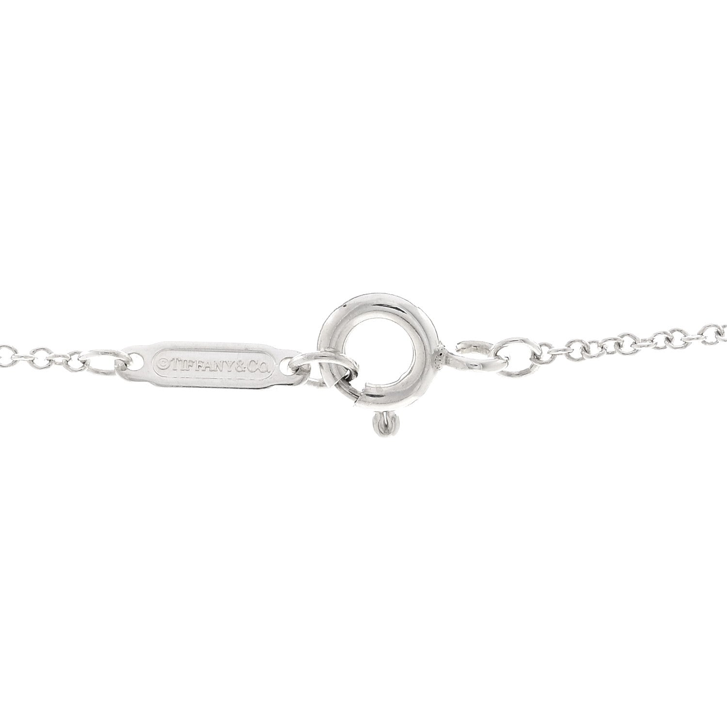 Tiffany Sterling Silver 1837 Interlocking Circles Pendant Necklace 4 of 5