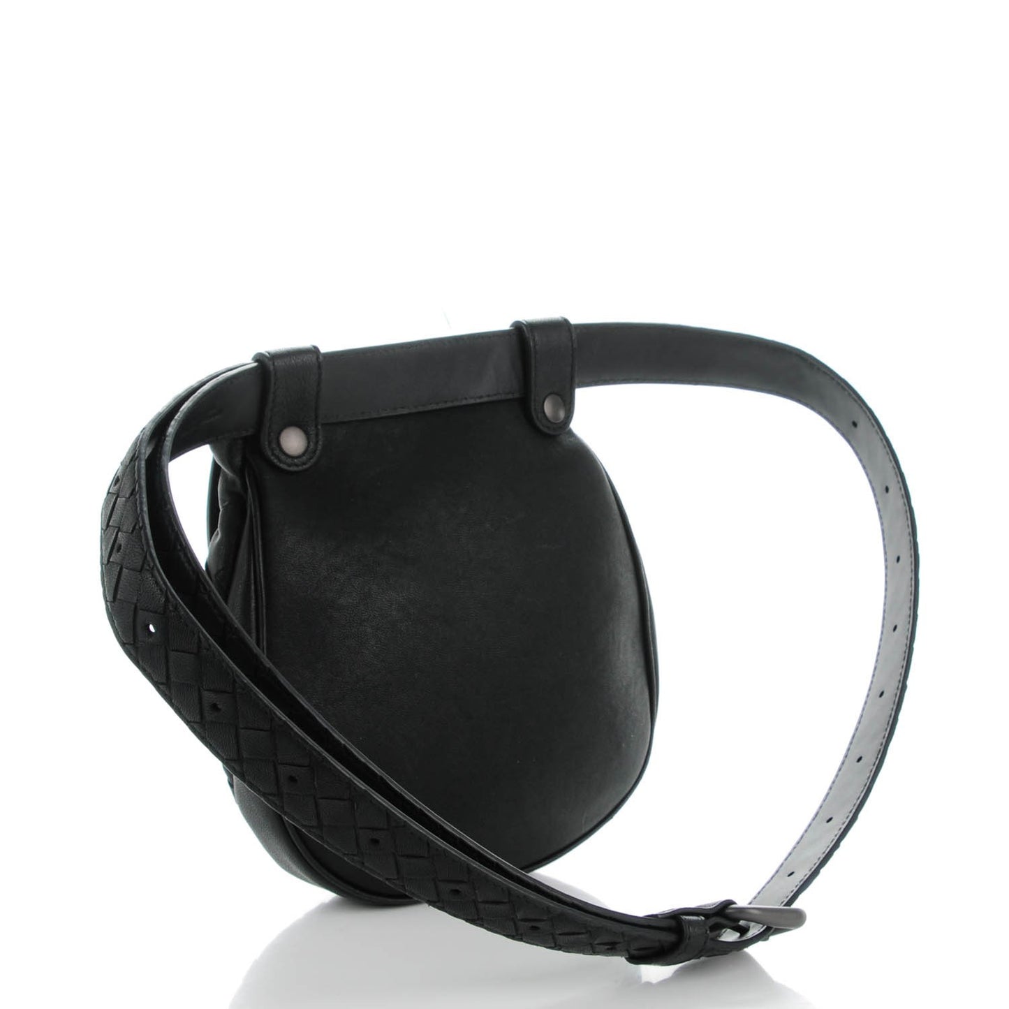 Nappa Intrecciato Belt Bag Nero Black