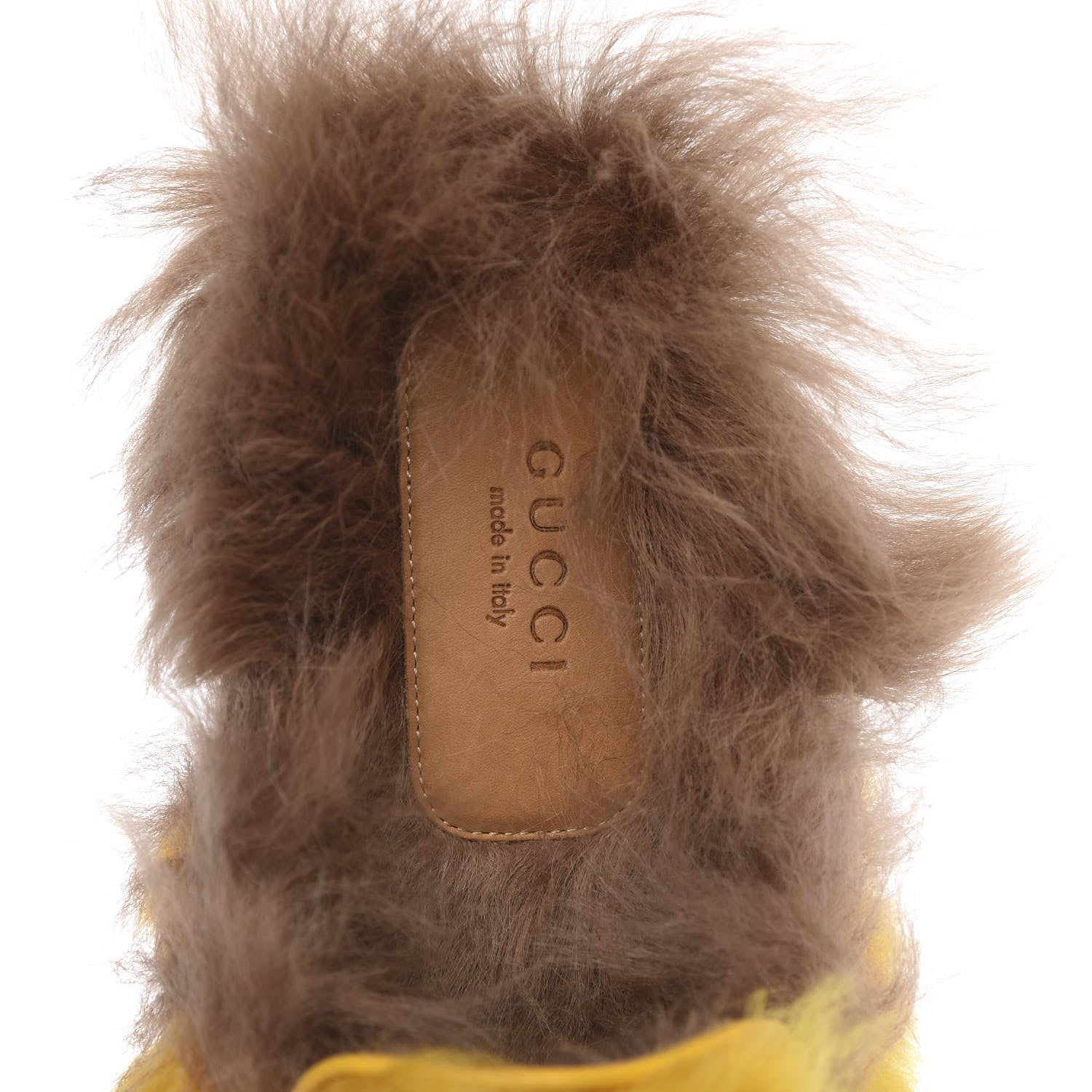 Gucci Merino Wool Womens Princetown Slippers 38 Light Crop Natural 6 of 8