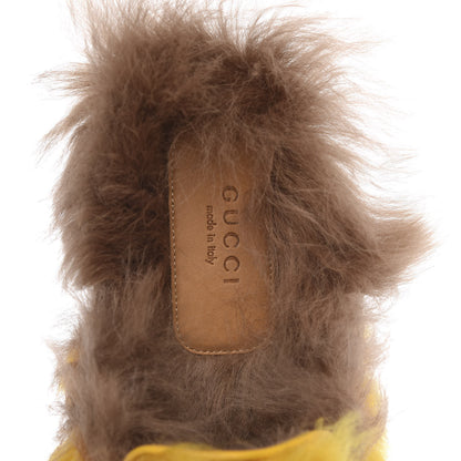 Gucci Merino Wool Womens Princetown Slippers 38 Light Crop Natural 6 of 8