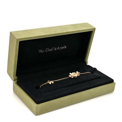 Van Cleef & Arpels 18K Yellow Gold Diamond Frivole 5 Flowers Bracelet 5 of 5