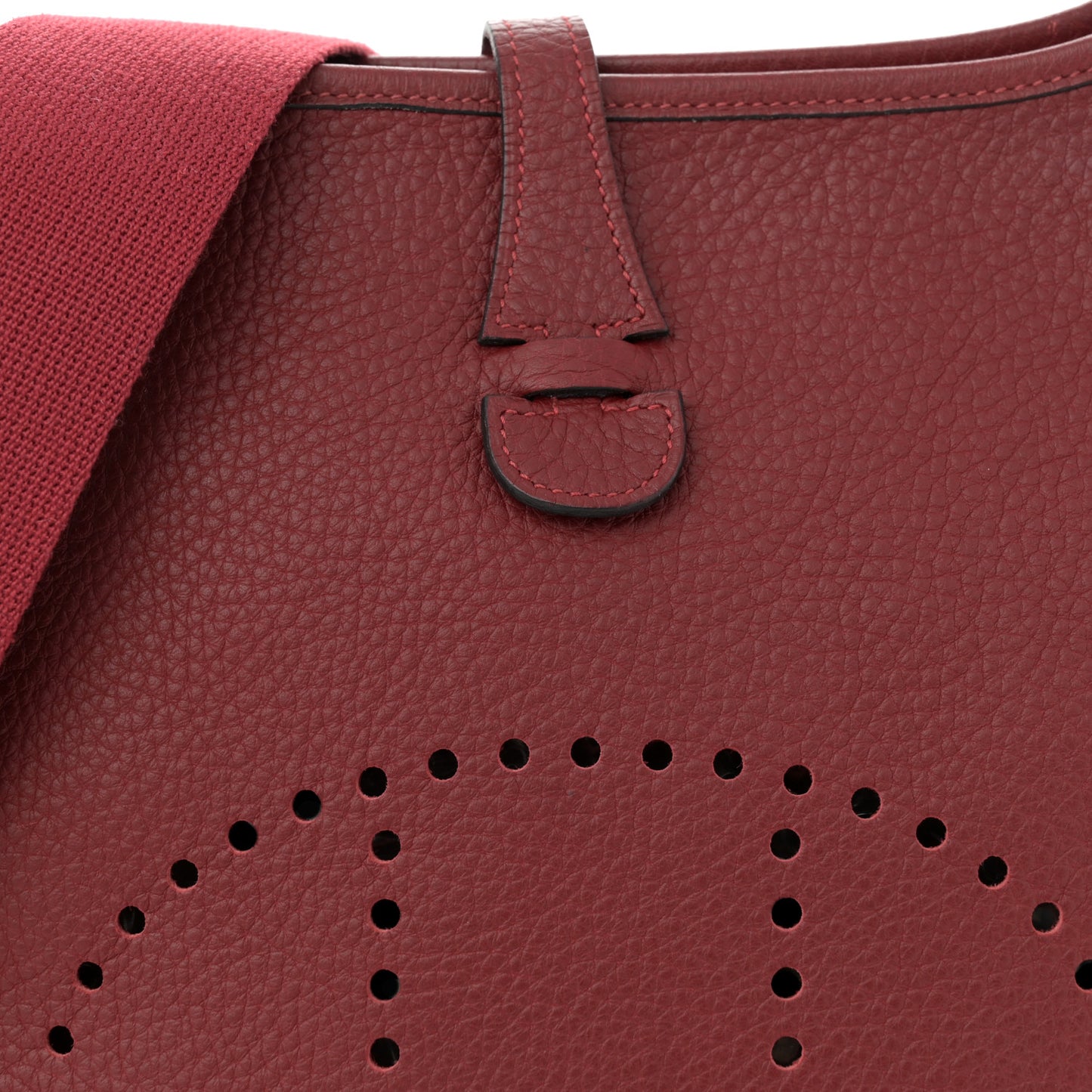 Taurillon Clemence Evelyne II PM Rouge Garance