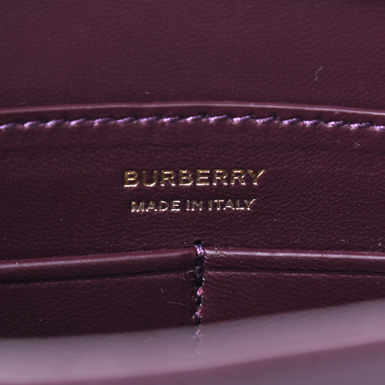 Burberry Smooth Calfskin TB Shoulder Bag Deep Maroon 8 of 10