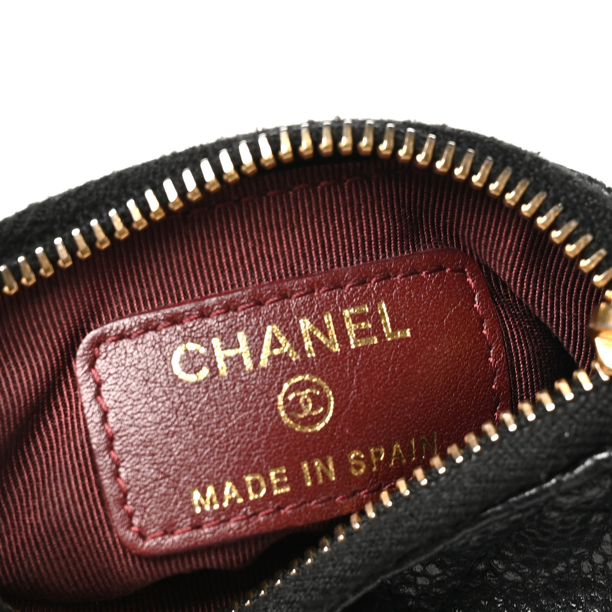 Chanel Caviar Quilted Key Holder Case Black 6 of 9