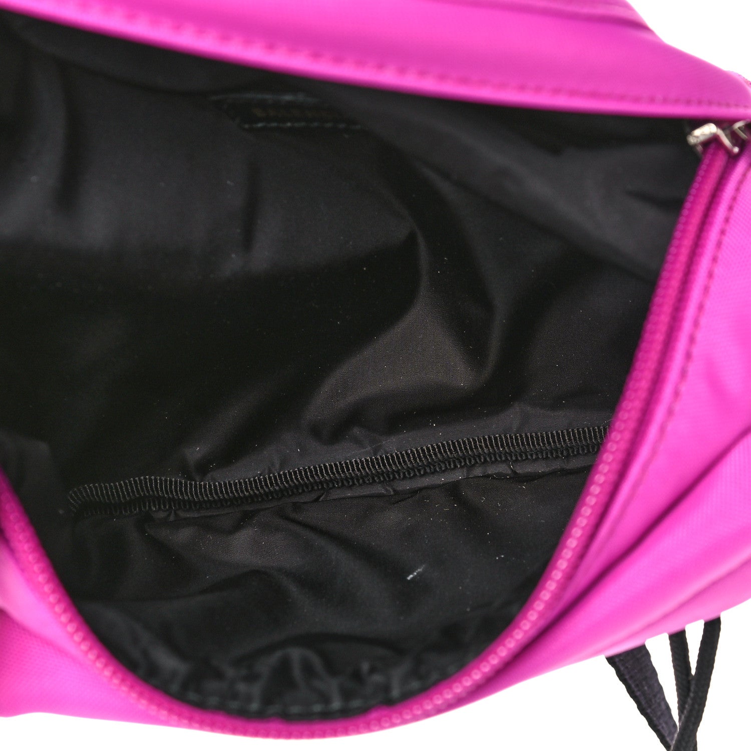 Balenciaga Sport Nylon Logo Embroidered Small Wheel Beltpack Fuchsia Black 4 of 8