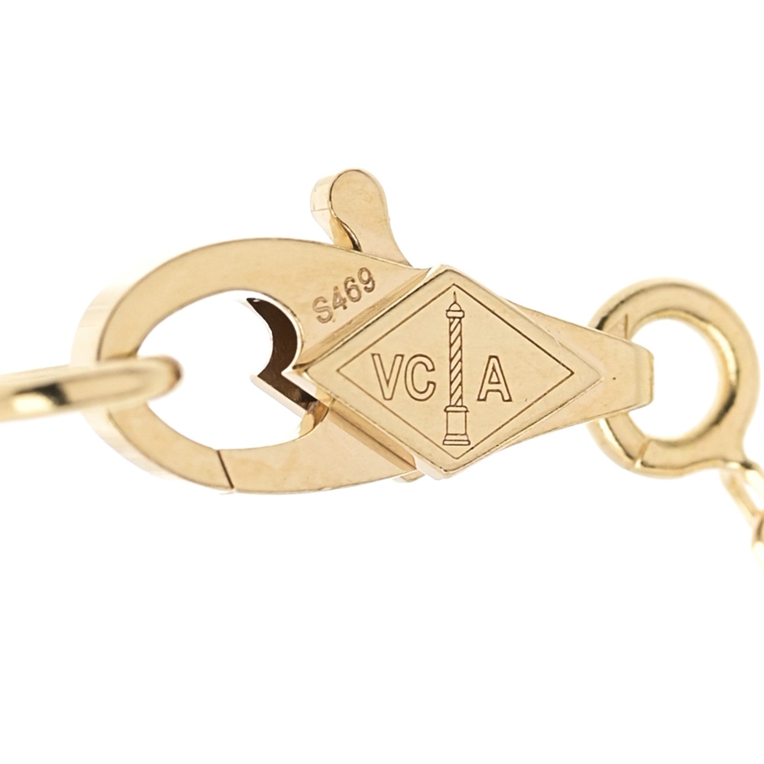 Van Cleef & Arpels 18K Yellow Gold Mother of Pearl Sweet Alhambra Butterfly Bracelet 3 of 5