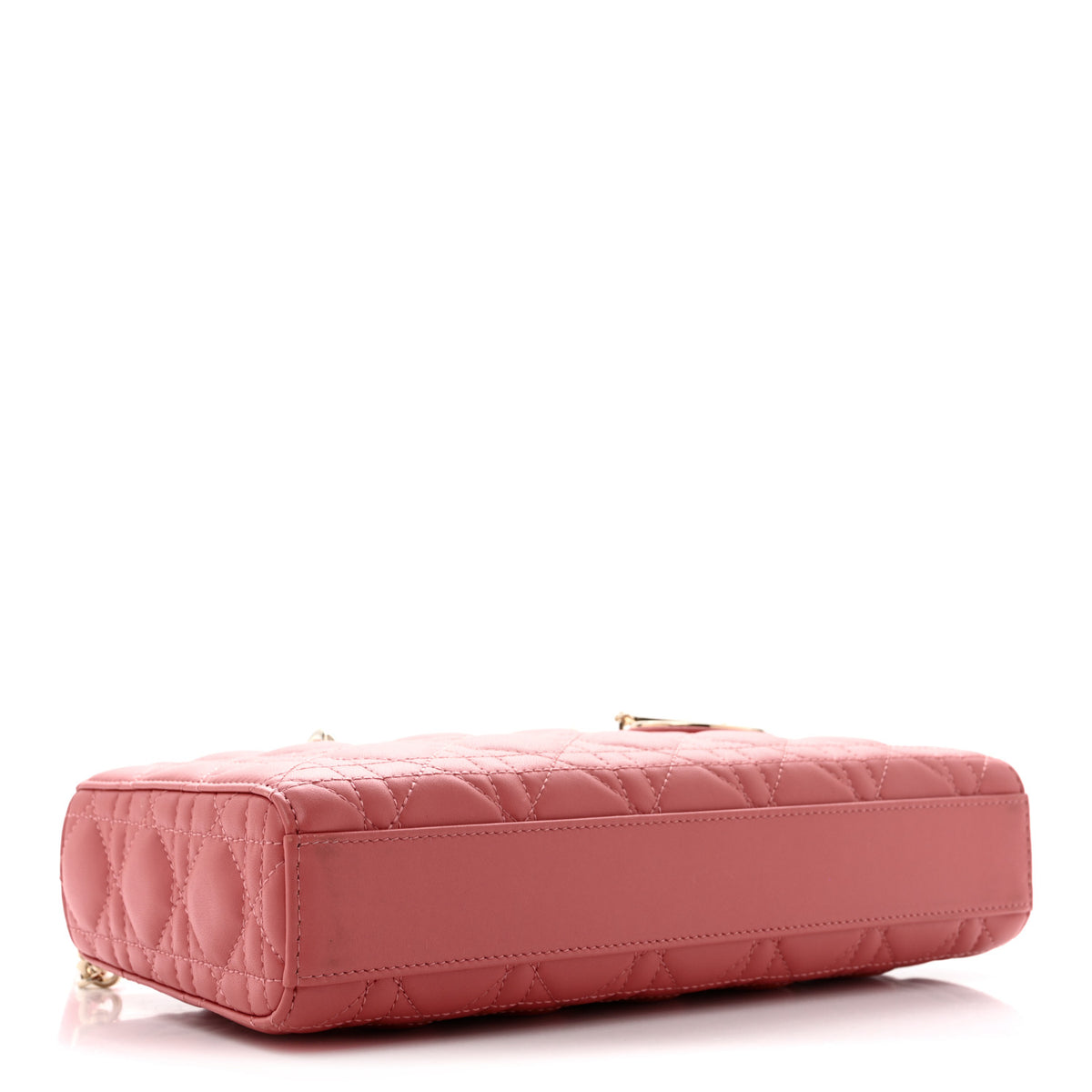 Christian Dior Lambskin Cannage Medium Lady D-Joy Coral Powder 4 of 11