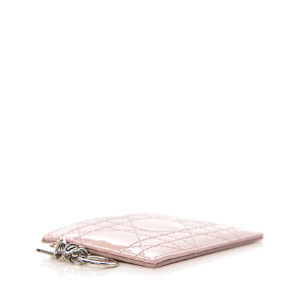 Christian Dior Patent Cannage Lady Dior Card Holder Pink 3 of 5
