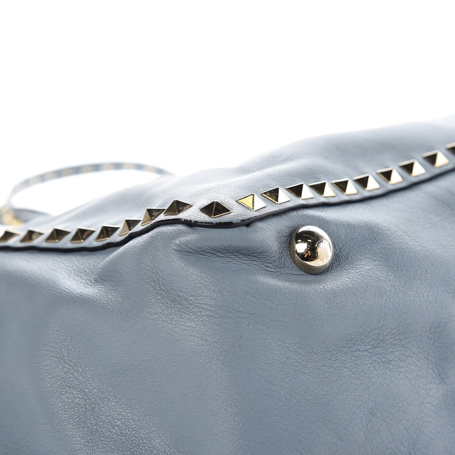 Valentino Garavani Vitello Medium Rockstud Tote Bright Blue 18 of 21