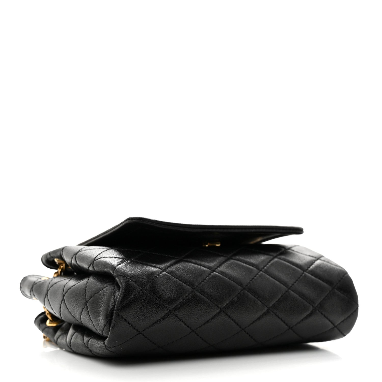 Saint Laurent Lambskin Quilted Monogram Mini Nolita Black 4 of 10