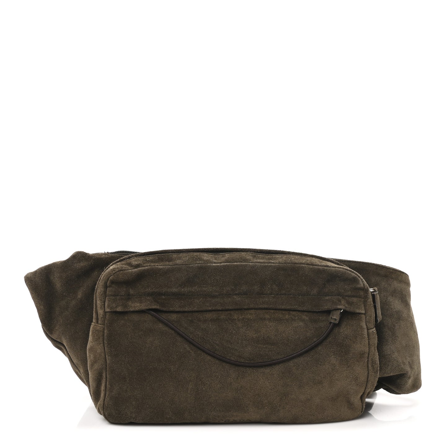 Suede Belt Bag Green