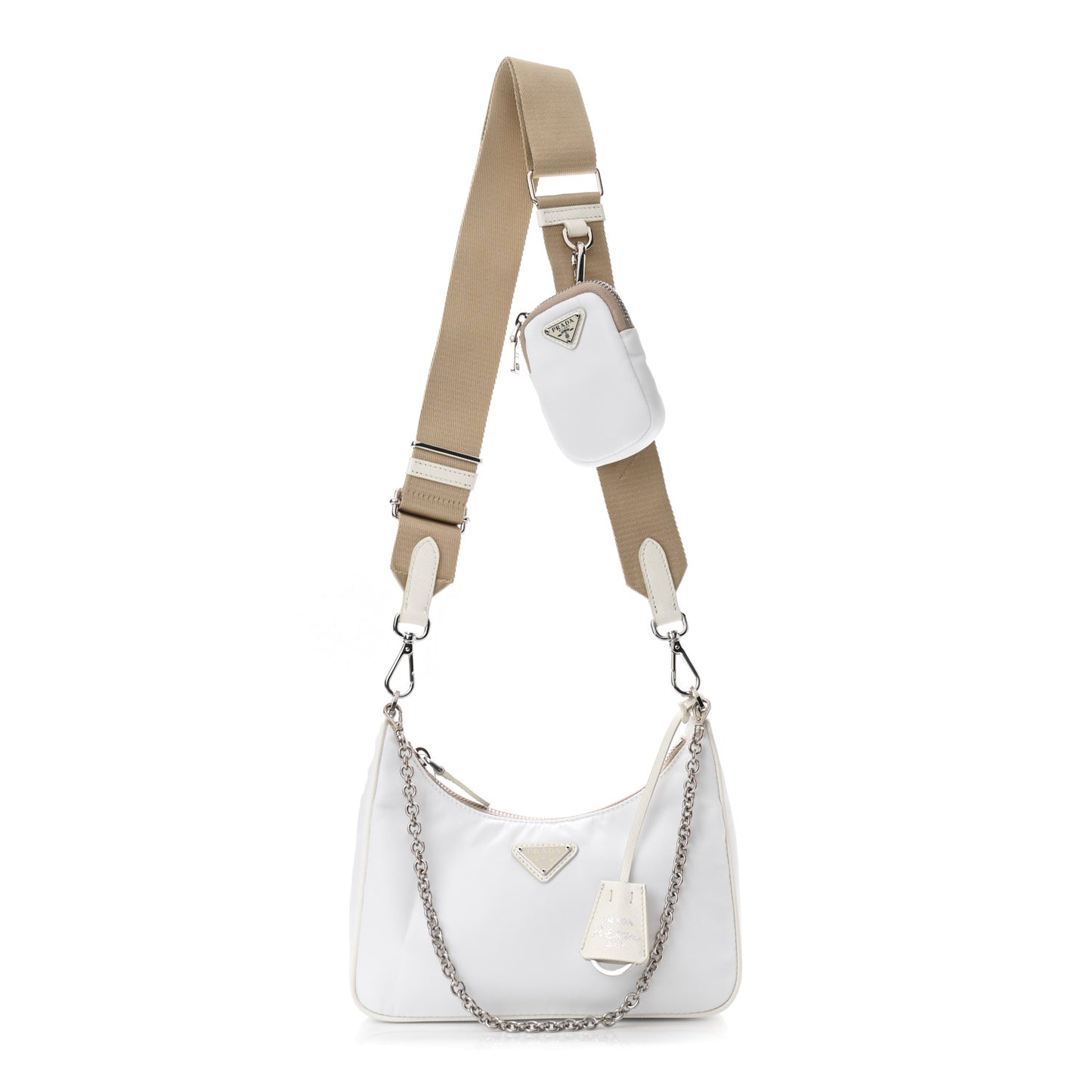 Nylon Re-Edition 2005 Shoulder Bag White