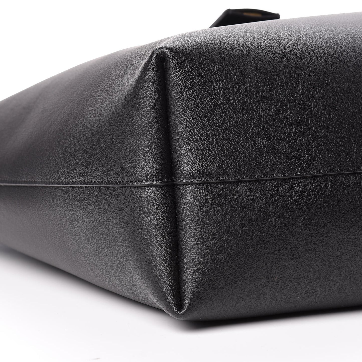 Calfskin Large Shopping Tote Black