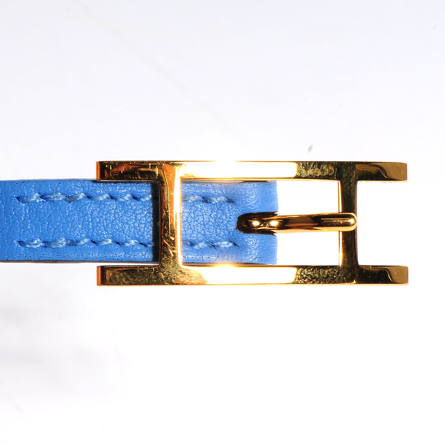 Hermes Swift 3MM Hapi Triple Tour Wrap Bracelet S Bleu Paradis 7 of 7