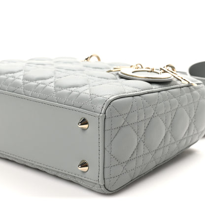 Christian Dior Lambskin Cannage Small My ABCDior Lady Dior Grey 9 of 9