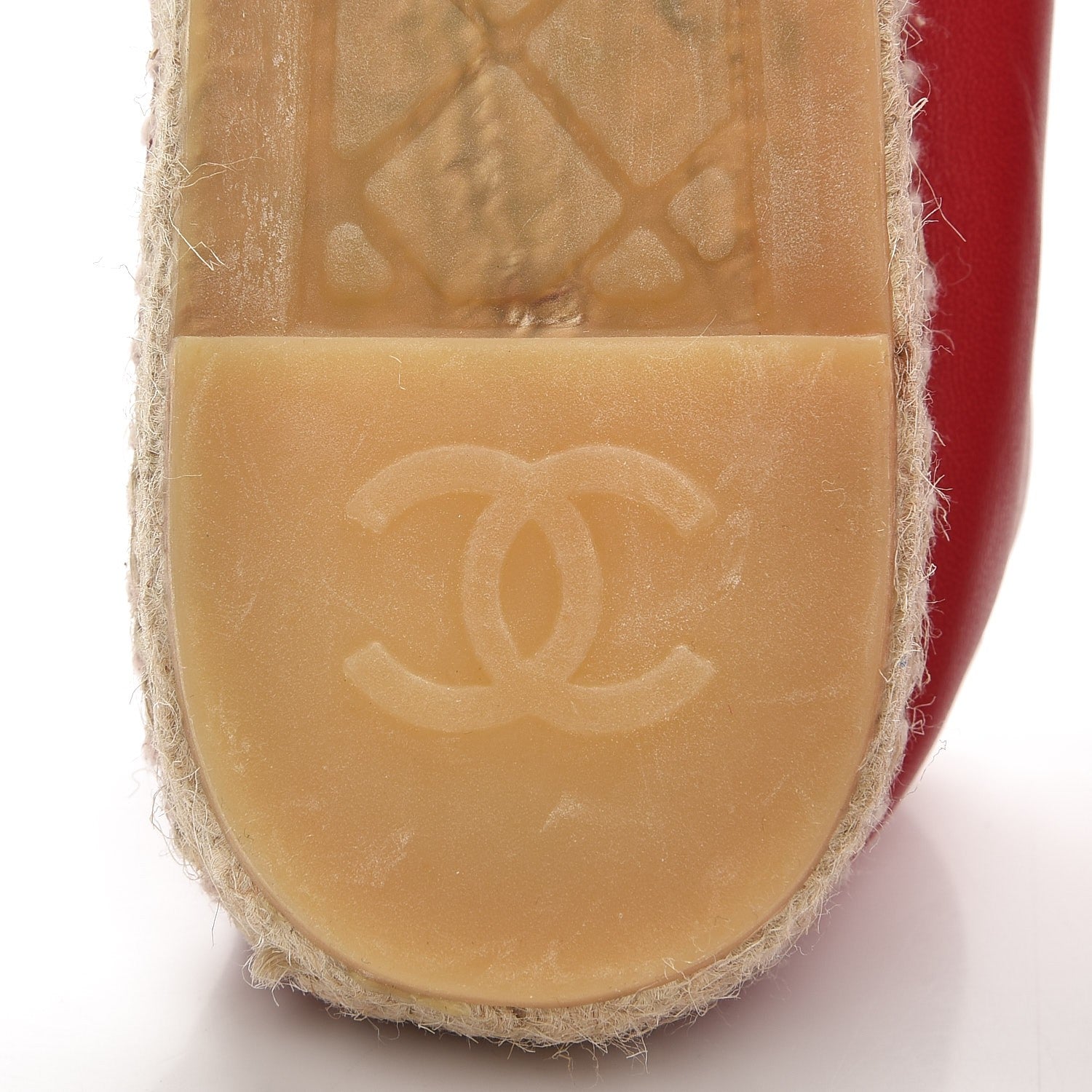 Chanel Lambskin CC Espadrilles 38 Red 9 of 11