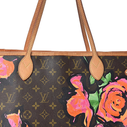 Louis Vuitton Monogram Roses Neverfull MM 8 of 10