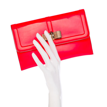 Christian Louboutin Patent Sweet Charity Pochette Rose Paris 2 of 7