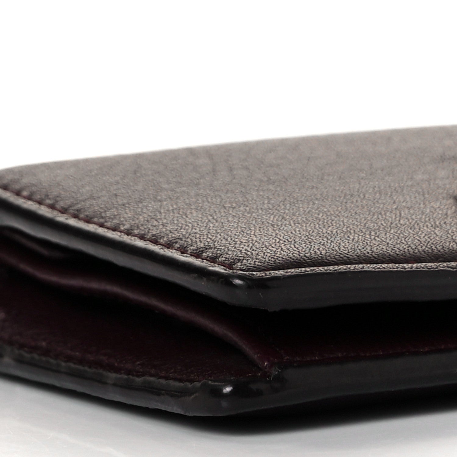 Jimmy Choo Calfskin Hanne Wallet Burgundy 7 of 8