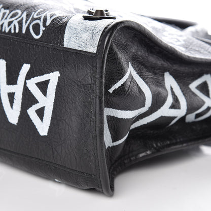 Balenciaga Agneau Arena Graffiti All Over Classic Hardware City Black White 11 of 11