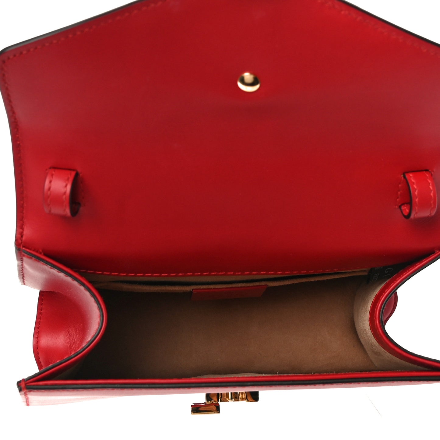 Calfskin Mini Sylvie Top Handle Bag Hibiscus Red